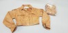 20 X BRAND NEW SAINT GENIES TAN ANIMAL PRINT BUTTONED JACKETS IN VARIOUS SIZES