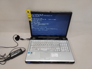 1 X TOSHIBA P200 LAPTOP WITH CHARGER