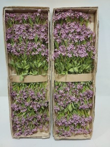 320 X BRAND NEW POLYESTER LILAC ARTIFICIAL FLORAL SPRAYS