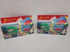 288 X BRAND NEW CHILDRENS RETRO SING A LONG CASSETTE RECORDERS