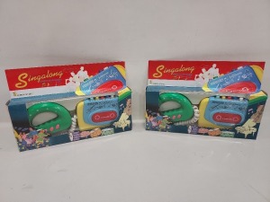 288 X BRAND NEW CHILDRENS RETRO SING A LONG CASSETTE RECORDERS