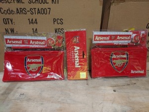 1440 X BRAND NEW ARSENAL PENCIL CASE SETS