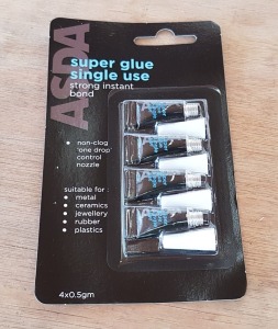 2500 X BRAND NEW ASDA 4 PACK STRONG INSTANT BOND SUPER GLUE