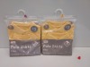 80 X BRAND NEW F&F 2 PACK OF YELLOW POLO SHIRTS IN VARIOUS KIDS SIZES