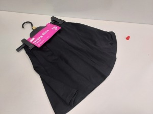 37 X BRAND NEW F&F 2 PACK BLACK JERSEY SKIRTS IN AGE 7-8 YEARS