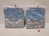 100 X BRAND NEW F&F 2 PACK BLUE POLO SHIRTS IN VARIOUS KIDS SIZES