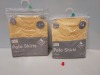 80 X BRAND NEW F&F 2 PACK YELLOW POLO SHIRTS IN VARIOUS KIDS SIZES