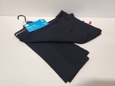 440 X BRAND NEW F&F 2 PACK NAVY TROUSERS IN VARIOUS KIDS SIZES