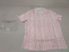 30 X BRAND NEW TOPMAN PINK STRIPED BUTTONED SHIRTS SIZE MEDIUM AND XL