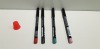 100 PIECE MIXED NYX LIP PENCIL AND EYEBROW PENCIL LOT CONTAINING PUMPKIN LIP PENCIL, FLOWER LIP PENCIL, GRAY EYEBROW PENCIL AND PUMPKIN LIP PENCIL