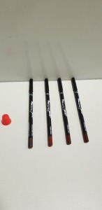 100 PIECE MIXED NYX LIP PENCIL LOT CONTAINING HOT COCOA LIP, DARK BROWN LIP PENCIL AND ESPRESSO AND NUTMEG LIP PENCIL