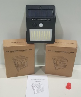 20 X BRAND NEW DREIBACH 100 LED SOLAR MOTION SENSOR LIGHTS -SKU - DB8573 (PICK LOOSE)