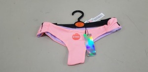 120 X BRAND NEW PRIMARK REVERSIBLE CORAL AND LILAC BIKINI BOTTOMS IN ALL RATIO SIZES 6-18 RRP €5.00 (TOTAL RRP €600.00)