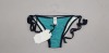 150 X BRAND NEW THE VINTAGE BOUTIQUE COLLECTION CONTRAST BIKINI BOTTOMS IN GREEN IN SIZE 34