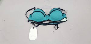 120 X BRAND NEW THE VINTAGE BOUTIQUE COLLECTION CONTRAST BIKINI BRA IN SIZE 36