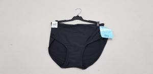 36 X BRAND NEW SPANX JET BLACK FULL COVERAGE BOTTOMS SIZE LARGE RRP $29.99 (TOTAL RRP $1079.00)