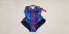 7 X BRAND NEW SPANX ONE PIECE BODYSUIT IN WAVE LENGTH STYLE AND BLUE/PURPLE COLOURED ALL IN( SIZE 12 ) RRP $ 188.00 PP TOTAL RRP $ 1316.00 ( NOTE : SOME BRASS COLOURED CLASPS MAY BE DISCOLOURED SLIGHTLY