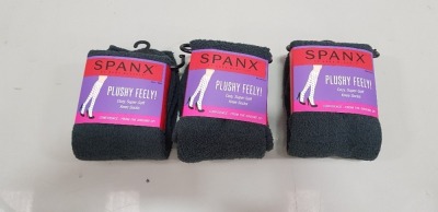 20 X BRAND NEW PACKS OF 3 SPANX PLUSHY FEELY SUPER SOFT KNEE SOCKS IN GREY RRP $18.00 (TOTAL RRP $360.00)