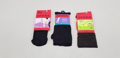 50 PIECE MIXED SPANX LOT CONTAINING BITTERSWEET TROUSER SOCKS, CLASSIC RIBBED SWEATER KNEE SOCKS, REGULAR CHINO FLAT TOPLESS TROUSER SOCKS