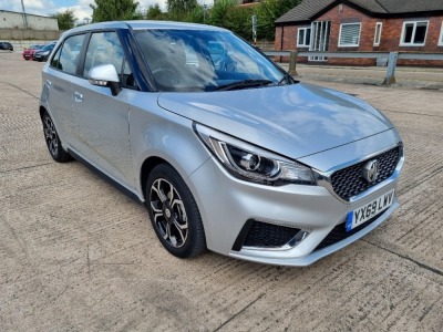 SILVER MG 3 EXCLUSIVE VTI-TECH. Reg : YX69 LWV Mileage : 17065 Details: ENGINE SIZE: 1498CC, 2 KEYS, WITH V5, NO MOT REQUIRED, AIR CON, CRUISE CONTROL, APPLE CAR PLAY, TOUCH SCREEN MEDIA