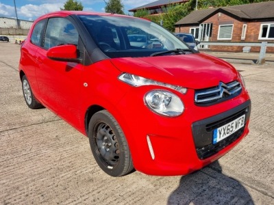 RED CITROEN C1 FEEL. Reg : YX65 WFB Mileage : 55416 Details: ENGINE SIZE: 998CC, 2 KEYS, WITH V5, MOT UNTIL 03/10/2022, AIR CON, TOUCH SCREEN MEDIA