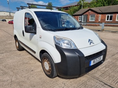 WHITE CITROEN NEMO 660 X. ( DIESEL ) Reg : 163COX Mileage : 80366 Details: ENGINE SIZE: 1248CC, 2 KEYS, WITH V5, MOT UNTIL 04/08/2023, PRIVATE PLATE SOLD WITH VAN