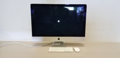 IMAC (RETINA 5K, 27-INCH, LATE 2015) - SERIAL NUMBER: C02T91UHGG7N WITH POWER CABLE. APPLE KEYBOARD & MOUSE