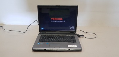 TOSHIBA L300 LAPTOP WITH CHARGER (NOTE: DATA WIPED NO OS)