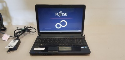 FUJITSU A530 LAPTOP WITH CHARGER (NOTE: DATA WIPED NO OS)