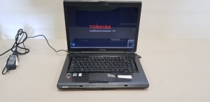 TOSHIBA L300 LAPTOP WITH CHARGER (NOTE: DATA WIPED NO OS)