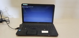 TOSHIBA C850 LAPTOP WITH CHARGER (NOTE: DATA WIPED NO OS)