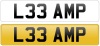 CHERISHED NUMBER PLATE L33 AMP RETENTION CERTIFICATE