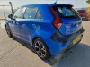 BLUE MG3 EXCLUSIVE VTI-TECH 5 DOOR HATCHBACK REG: YX69LWU MILEAGE : 16,626 ENGINE SIZE 1498CC 5 SPEED MANUAL PETROL 2 KEYS, V5, NO MOT REQUIRED. AIR CON, CRUISE CONTROL APPLE CAR PLAY, TOUCH SCREEN MEDIA - 4