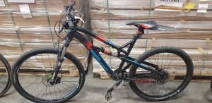 1 X LAPIERRE RAID FX ( SIZE L ) FULL ROCK SHOX ADJUSTABLE SUSPENSION - COMES WITH SHIMANO GEAR SELECTORS , 29 WHEELS , COMES ON A 21 FRAME - FULLY WORKING BIKE
