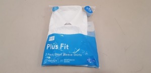 80 X BRAND NEW F&F 2 PACK KIDS BOYS SHIRTS IN WHITE PLUS FIT SHORT SLEEVE SHIRTS IN WHITE IN VARIOUS SIZES