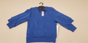 52 X BRAND NEW F&F PACKS OF 2 COTTON RICH SWEATSHIRTS AGE 3-4 YEARS