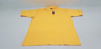 46 X BRAND NEW PAPINI POLO SHIRTS IN GOLD SIZE LARGE