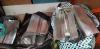 MISC LOT OF HYDROPONIC LIGHTING IN 3 BAGS IN A FULL BAY COMPLETE WITH 5 L HAND PUMP SPRAYER, PLASTIC SHEETING & APPROX 60 PLASTIC PLANT POTS (ALL USED)