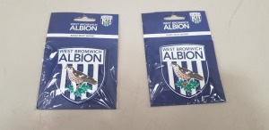 400 X BRAND NEW WEST BROMWICH ALBION RAISED RELIEF MAGNET - COMES IN 1 BOX