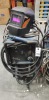 1 X MILLER MIGMATIC 380 BASE MIG WELDER - COMES WITH ALL CABLES , RUNNING GEAR , CYLINDER RACK , ALL GAS HOSES ,GAUGES AND A WELDERS MASKN ( SN. MC139889D)