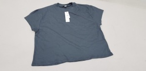 33 X BRAND NEW TOPSHOP GREY T SHIRTS SIZE SMALL RRP £10.00 (TOTAL RRP £330.00)