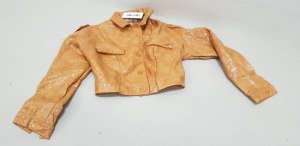 12 X BRAND NEW SAINT GENIES TAN CROPPED JACKETS SIZE 8