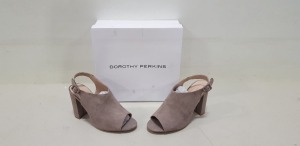 15 X BRAND NEW DOROTHY PERKINS TAUPE SAVO HEELED SANDALS UK SIZE 5 RRP £28.00 (TOTAL RRP £420.00)