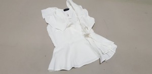 40 X BRAND NEW IN THE STYLE WHITE WRAP THRILL TOP SIZE 10