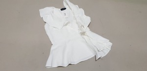 40 X BRAND NEW IN THE STYLE WHITE WRAP THRILL TOP SIZE 8