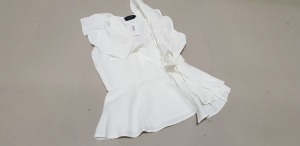 40 X BRAND NEW IN THE STYLE WHITE WRAP THRILL TOP SIZE 10, 22, 16, 10 AND 4