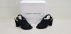 18 X BRAND NEW DOROTHY PERKINS BLACK SAVO HEELED SANDALS UK SIZE 3 RRP £28.00 (TOTAL RRP £504.00)