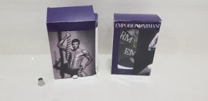 16 X PACKS OF 3 EMPORIO ARMANI UNDERWEAR SIZE MEDIUM (PLEASE NOTE BOX MAY BE SLIGHTY DAMAGED)