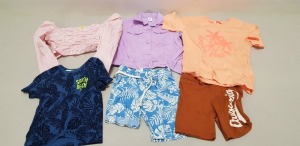 30 PIECE MIXED KIDS CLOTHING LOT CONTAINING UNDERWEAR, SHORTS AND TOPS ETC