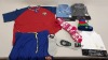 25 PIECE MIXED CLOTHING LOT CONTAINING SHORTS, SOCKS AND T SHIRTS ETC